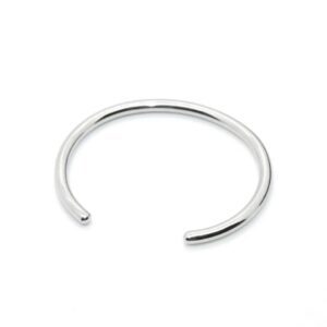 Χειροπέδα Απλή Από Ανοξείδωτο Ατσάλι Σε Χρώμα Ασημί