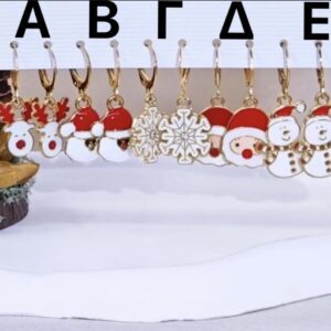 Χριστουγεννιάτικα σκουλαρίκια από ανοξείδωτο ατσάλι